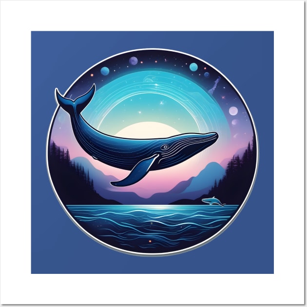Celestial Whale Wall Art by BrightC